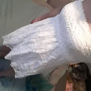 White lace summer dress
